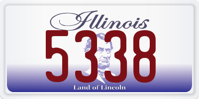 IL license plate 5338