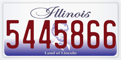 IL license plate 5445866