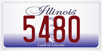 IL license plate 5480