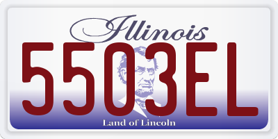 IL license plate 5503EL