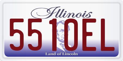 IL license plate 5510EL