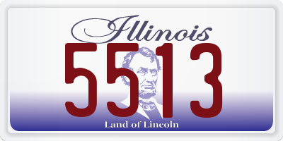 IL license plate 5513