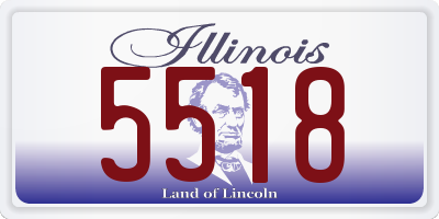 IL license plate 5518