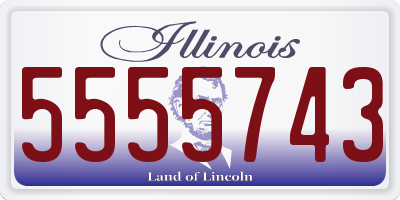 IL license plate 5555743