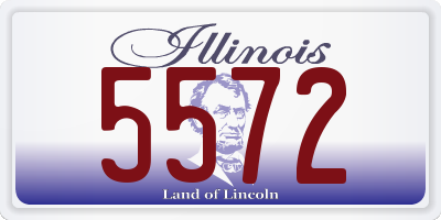 IL license plate 5572