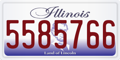 IL license plate 5585766