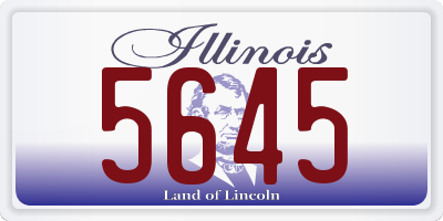 IL license plate 5645