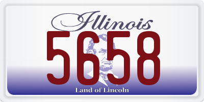 IL license plate 5658
