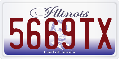 IL license plate 5669TX