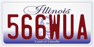 IL license plate 566WUA