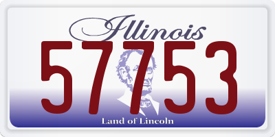 IL license plate 57753