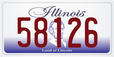 IL license plate 58126