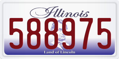 IL license plate 588975