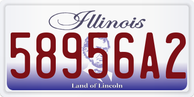 IL license plate 58956A2