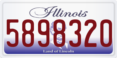 IL license plate 5898320