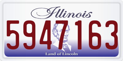 IL license plate 5947163