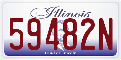 IL license plate 59482N