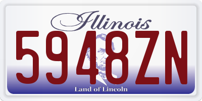 IL license plate 5948ZN