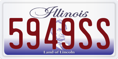 IL license plate 5949SS