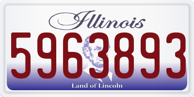 IL license plate 5963893