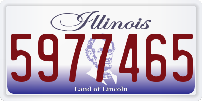 IL license plate 5977465