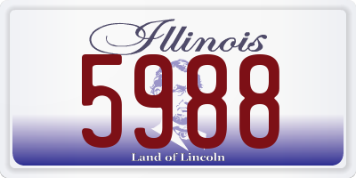 IL license plate 5988