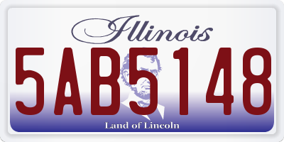 IL license plate 5AB5148