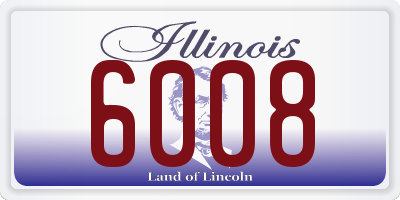 IL license plate 6008