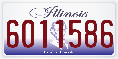 IL license plate 6011586