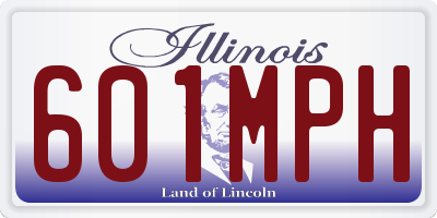 IL license plate 601MPH