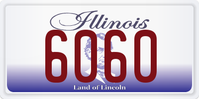 IL license plate 6060