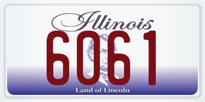 IL license plate 6061