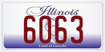 IL license plate 6063