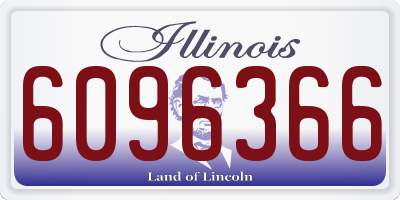 IL license plate 6096366