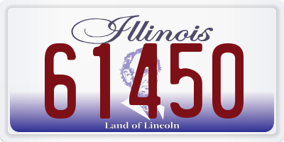 IL license plate 61450