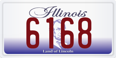 IL license plate 6168