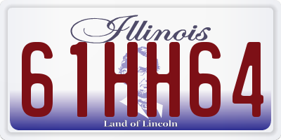 IL license plate 61HH64