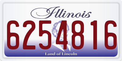 IL license plate 6254816