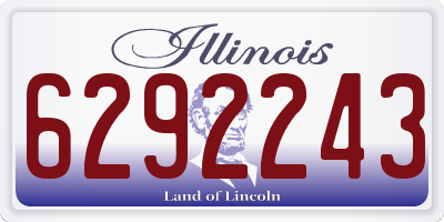 IL license plate 6292243