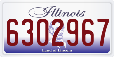 IL license plate 6302967