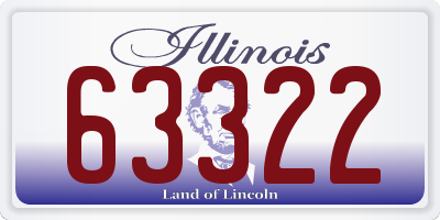 IL license plate 63322