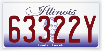 IL license plate 63322Y