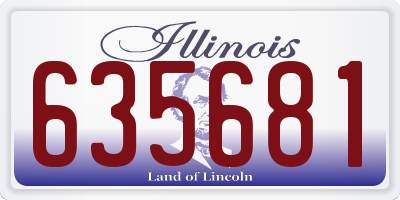 IL license plate 635681