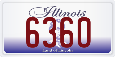 IL license plate 6360