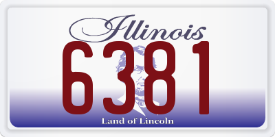 IL license plate 6381