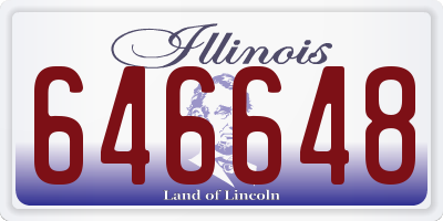 IL license plate 646648