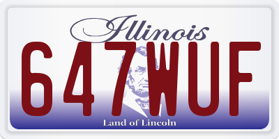 IL license plate 647WUF