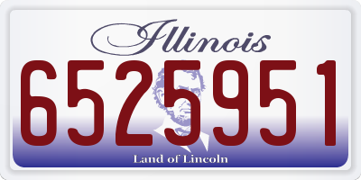 IL license plate 6525951