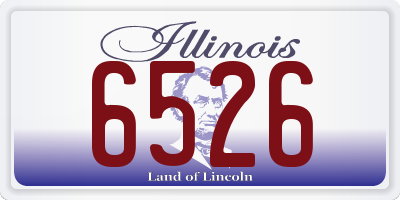 IL license plate 6526