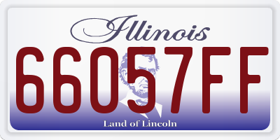 IL license plate 66057FF